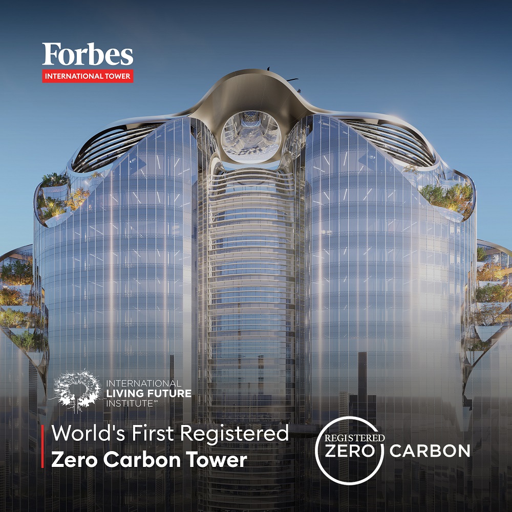 Image for Magnom Properties Sets New Sustainability Milestone As Forbes International Tower Becomes The First Tower In The World To Officially Register For The International Living Future (ILFI) Zero Carbon Certification