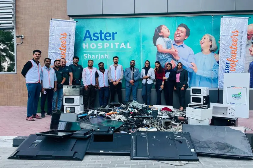 Image for Aster Volunteers UAE Recycles 434 kgs Of E-Waste In 3rd Collection Drive