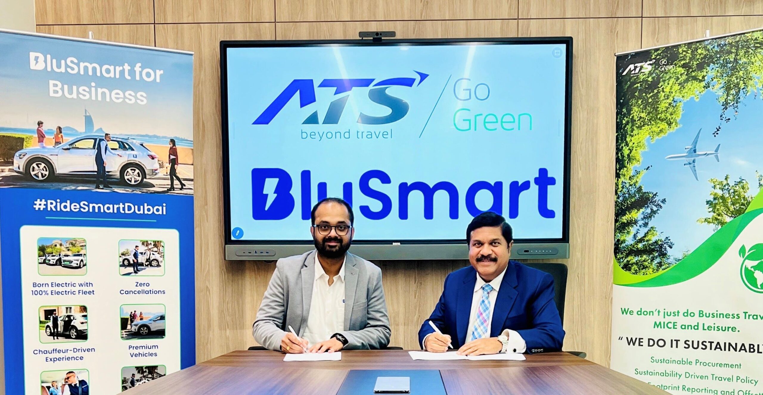 Image for BluSmart Partners With ATS Travel To Promote Sustainable Mobility Solutions In Dubai